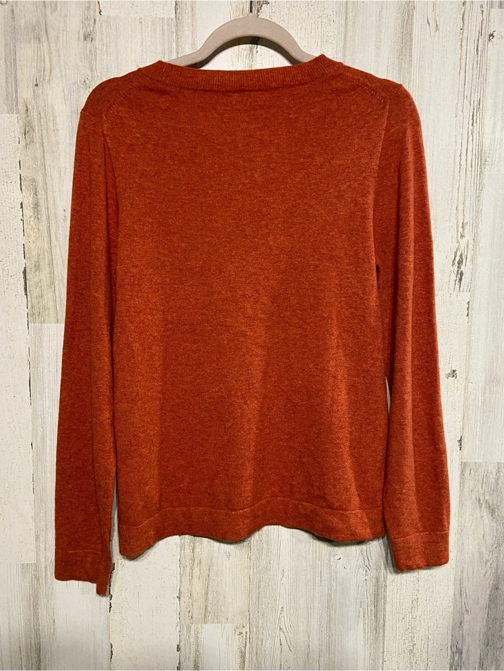 J.Crew Orange Teddie Pullover Sweater Medium